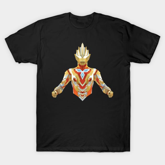 Ultraman Trigger, Glitter Trigger Eternity (Low Poly Style) T-Shirt by The Toku Verse